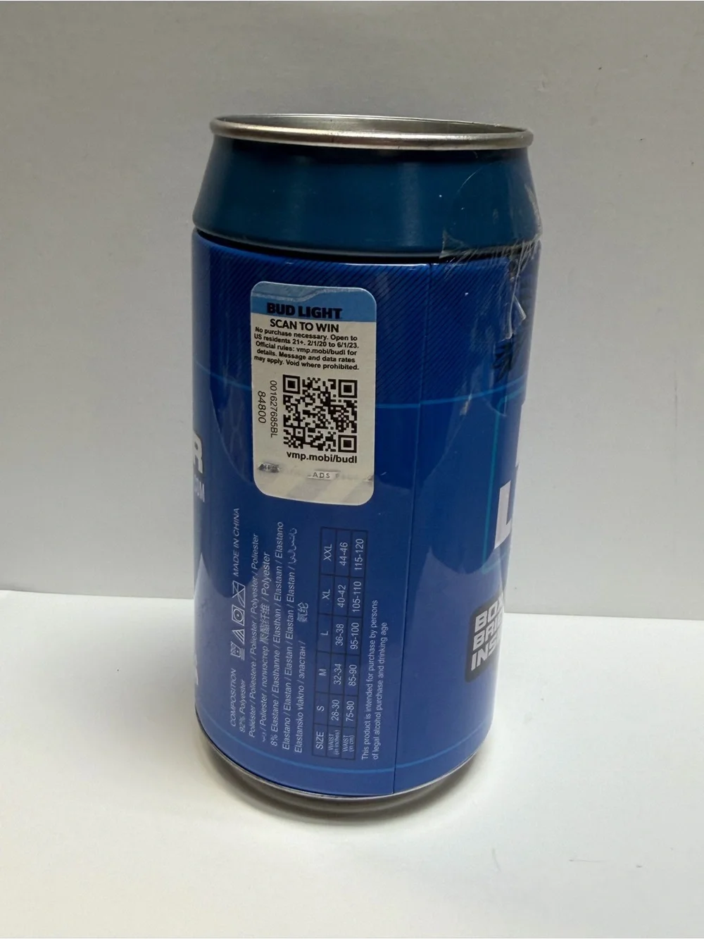 Bud Light Crazy Boxer Men’s Boxer Briefs Size M Can Tin New Sealed 2021